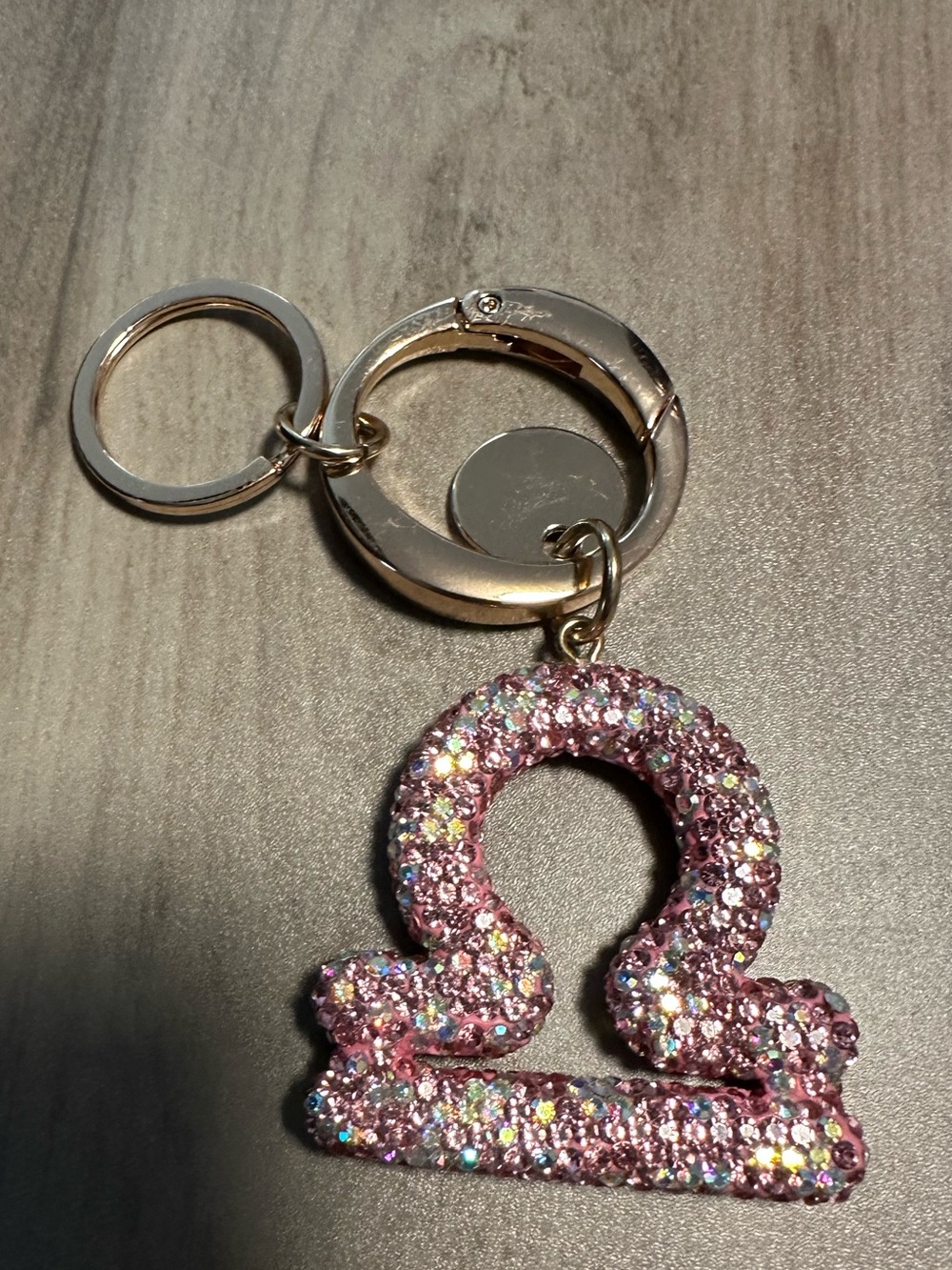 Pink Libra Keychain‎ NWOT